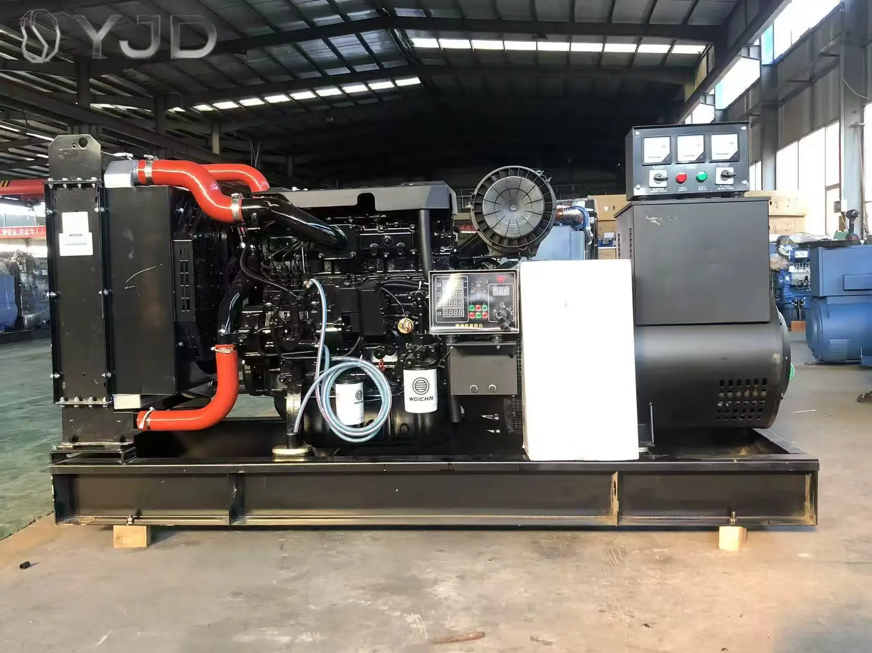 WeiChai WP4.1D113E200 113KW 140KVA Open Type Electric Generator Genset 50/60Hz 1800 RPM Three Phase Fuel Less Generator
