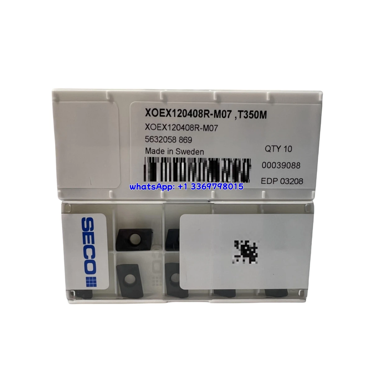 

100% Original XOEX XOEX120408R-M07 F40M Milling Insert