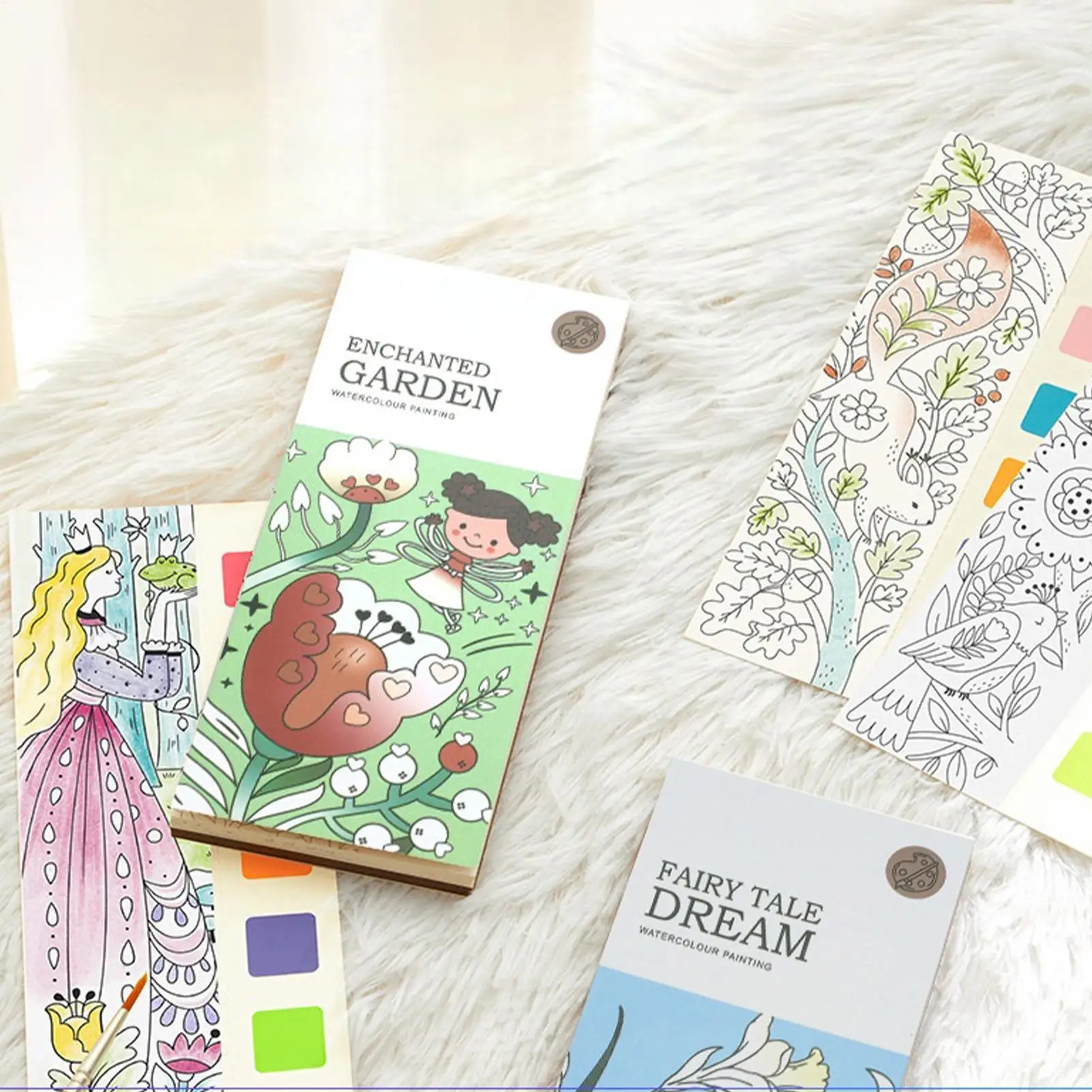 Kreatywna książeczka do kolorowania akwarelą dla dzieci Przenośny notes na papier do malowania i rysowania Aktywności domowe dla dzieci