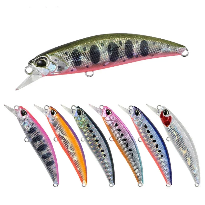 

1PC Wobbler Fishing Bait Minnow 6CM 6.5G 3D Eyes Diving Swaying Lure Hard Artificial lureCrank Bait Carp Bass Pesca Tackle Bait