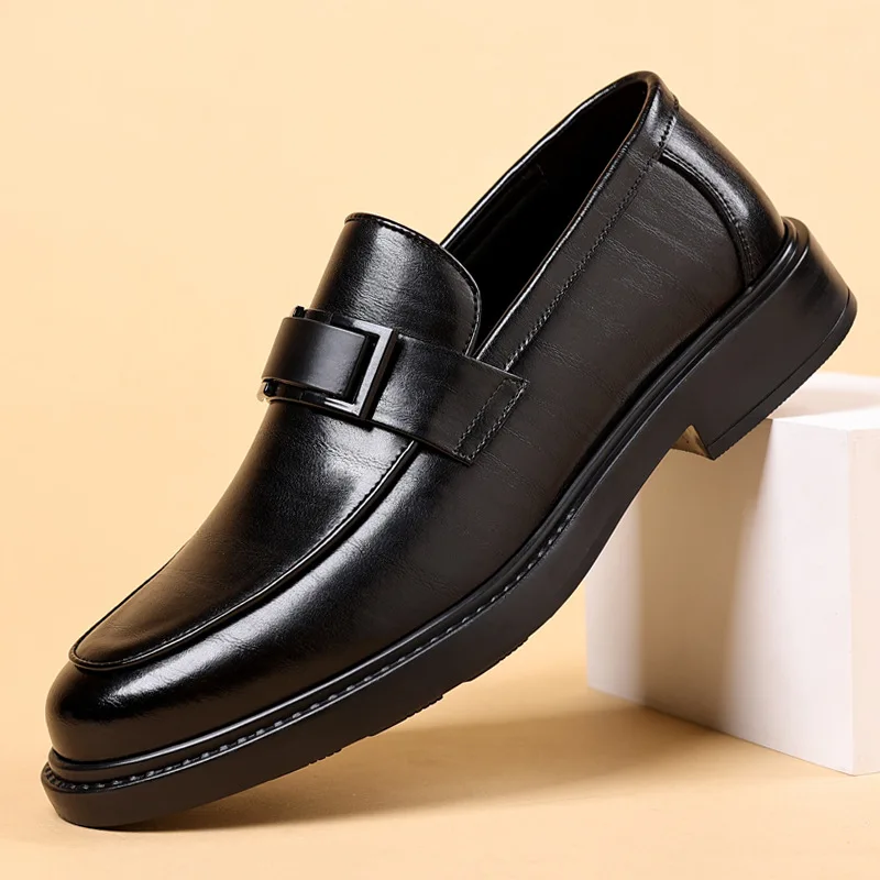 

Men's leather shoes business formal wear, casual leather shoes soft-soled comfortable dress shoes wedding groom shoes
