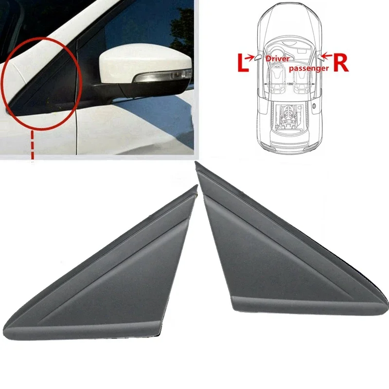 

Front Window Triangle Plate Side Mirror Corner Cover For Ford Escape Kuga 2013 2014 2015 2016 2017 2018 2019