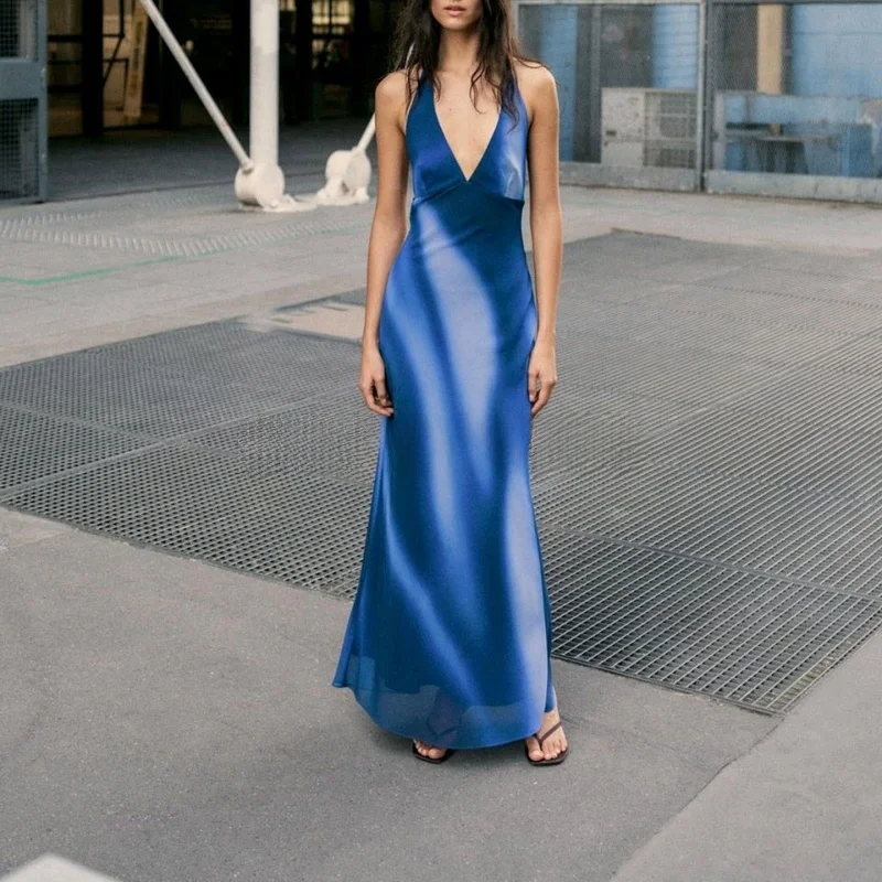 Nowa jesienna mata Bal Design z nadrukiem, wisząca, z węzłem, styl casual, włókno poliestrowe, wersja X, damska, styl Dr.