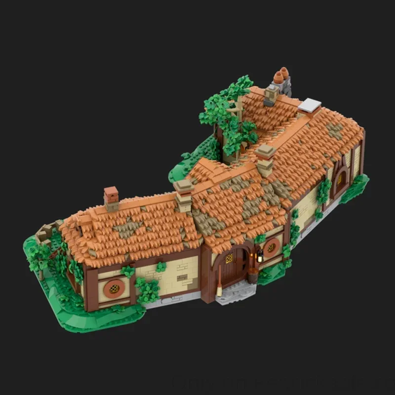 5980pcs MOC Lordes Of The Ringsing GreenDragonInn Rustic Cozy Tavern DIY Model Building Blocks Birthday Toys Gift
