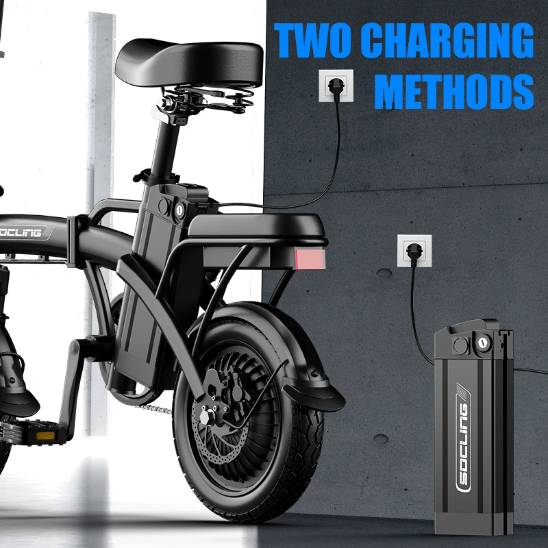 14'' G11-Foldable Commuter Ebike 500W Motor Removable Battery Max 19.9MPH Dural Disc Brake with 4 Shock Absorption Mini Electric Bicycle for Adults,College Students, Commuters & Urban Riding E-Bike image 6