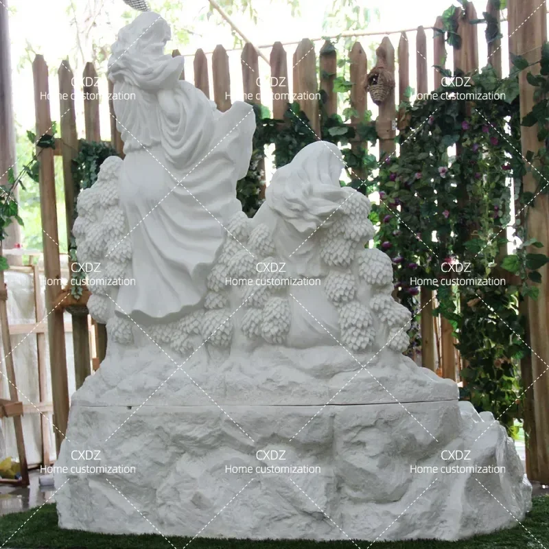 Large Wedding Fountain Decoration Outdoor Garden Rockery Water Landscape Ornament Courtyard Muse Flowing Water Fish Pond
