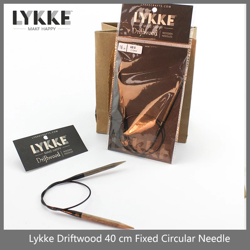 1 piece LYKKE 40 cm Fixed Circular Knitting Needle