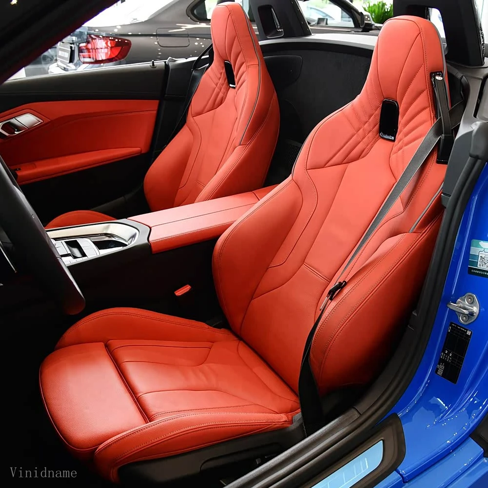 

For BMW Z4 G29 Roadster 2018 2019 2020 2021 2022 2023 2024 2025 2026 Vegan Nappa Leather Custom Car Seat Covers Set Accessories