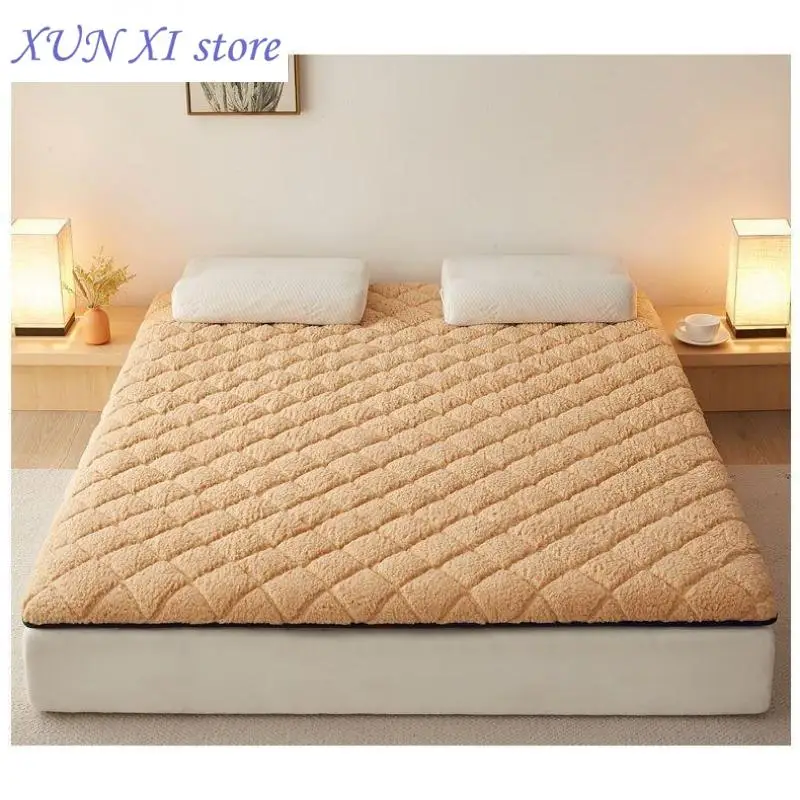 Tatami Mats Breathable Comfortable Student Dormitory Bed Mattress Topper Warm Anti-mites Plush Mattress Soft Thicken Bedding Mat