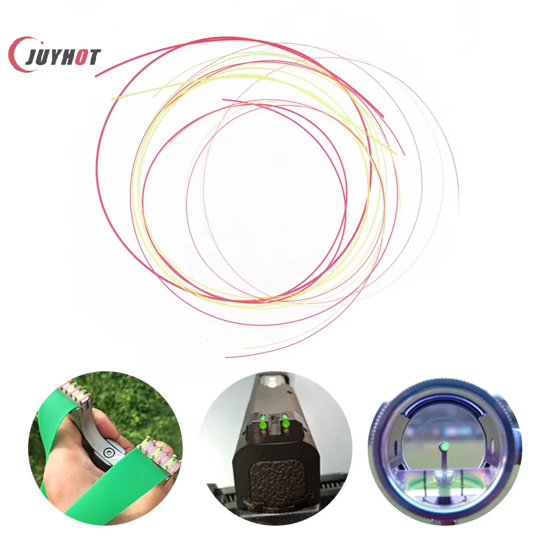 

1 м оптоволоконный прицел для лука, красный, зеленый, 0,5/2 мм, рогатка, составной прицел для лука, аксессуар для прицела для лука