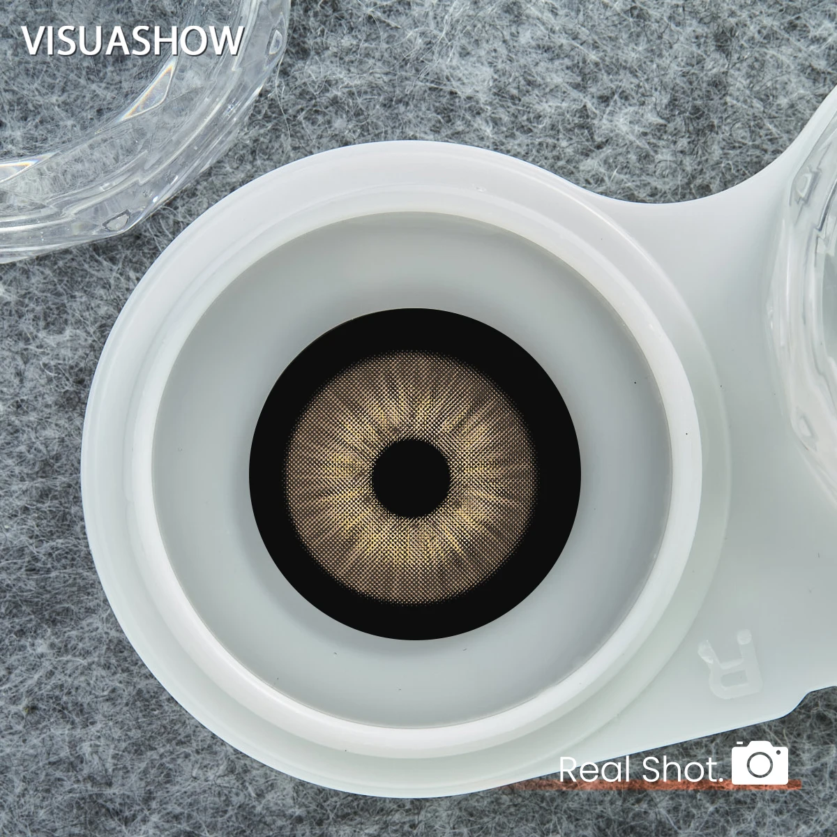 Visuashow 2 Stück Natürliche Farblinsen, Jährlich Tragbar, für Myopie mit Stärke, Weich und Bequem. Perfekt für modisches Make-up, Kosmetik und alltägliche Looks, die Ihre Schönheit unterstreichen – Detail 5