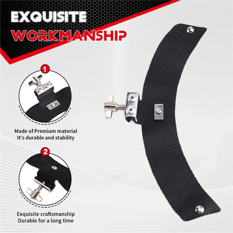 مجموعة وسائد تخميد الطبل A79E - ملصقات طبلة جلدية، حصيرة تخميد الطبل