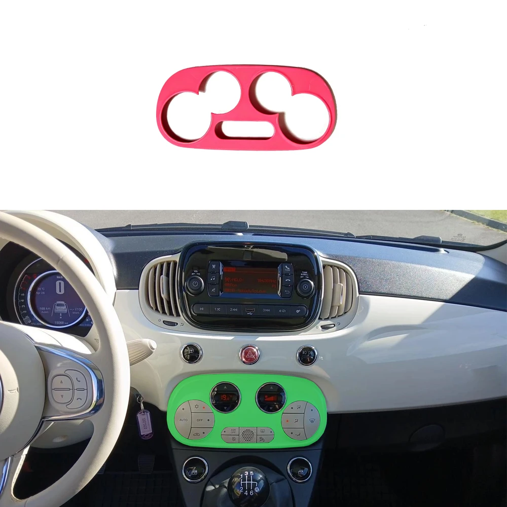 For Fiat 500 Air Condition Button Decorative Strip