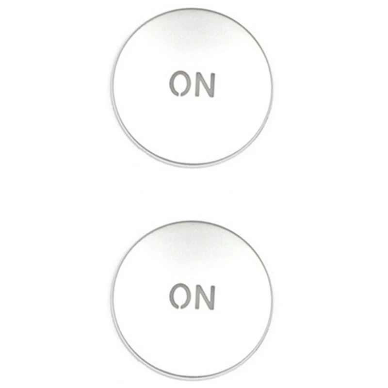 2X Car Console Volume Multimedia Switch Button Cover Trim For Benz W204 C180 E260 ML350 GLK200 Interior Accessories