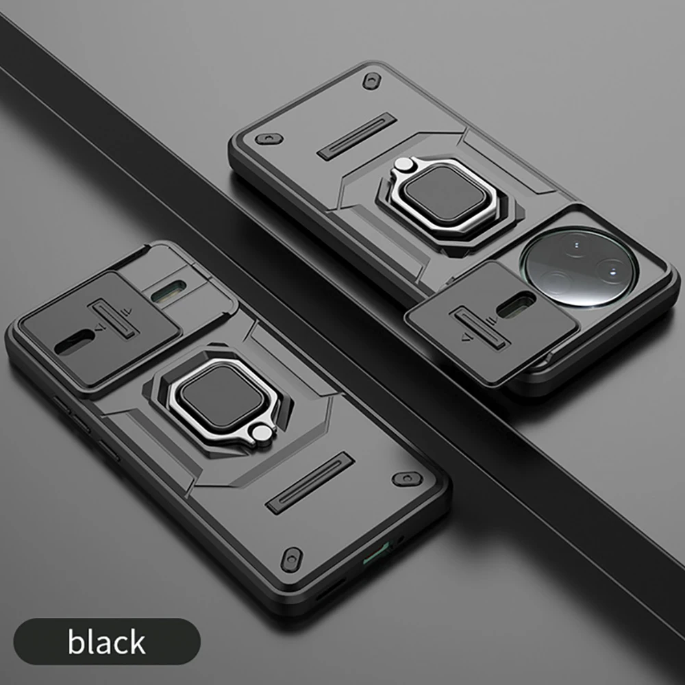 

Для Xiaomi Poco F7 Ultra 5G 2025 Чехол Armor Camera Slide Ring Funda Для Poco X7 F7 M7 X6 F6 M6 X5 F5 Pro C75 C65 X 7 Задняя крышка