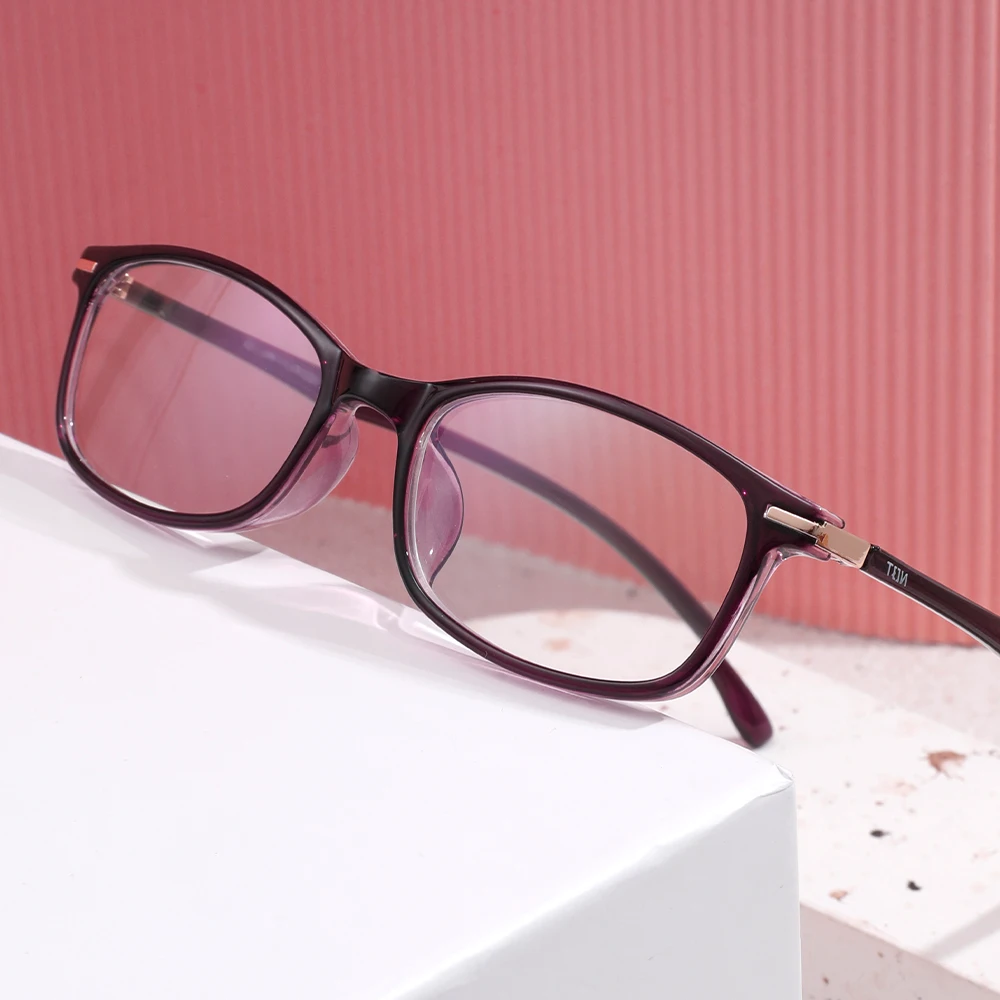 Young reading glasses high definition TR90 ultra-light anti-blue women's full frame reading glasses