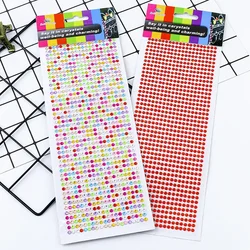 Dia.4mm Glue Rhinestones Self Adhesive Acrylic Rhinestone Stickers Kids Rhinestoens for DIY Handcraft 3D Nail Art garment Decor