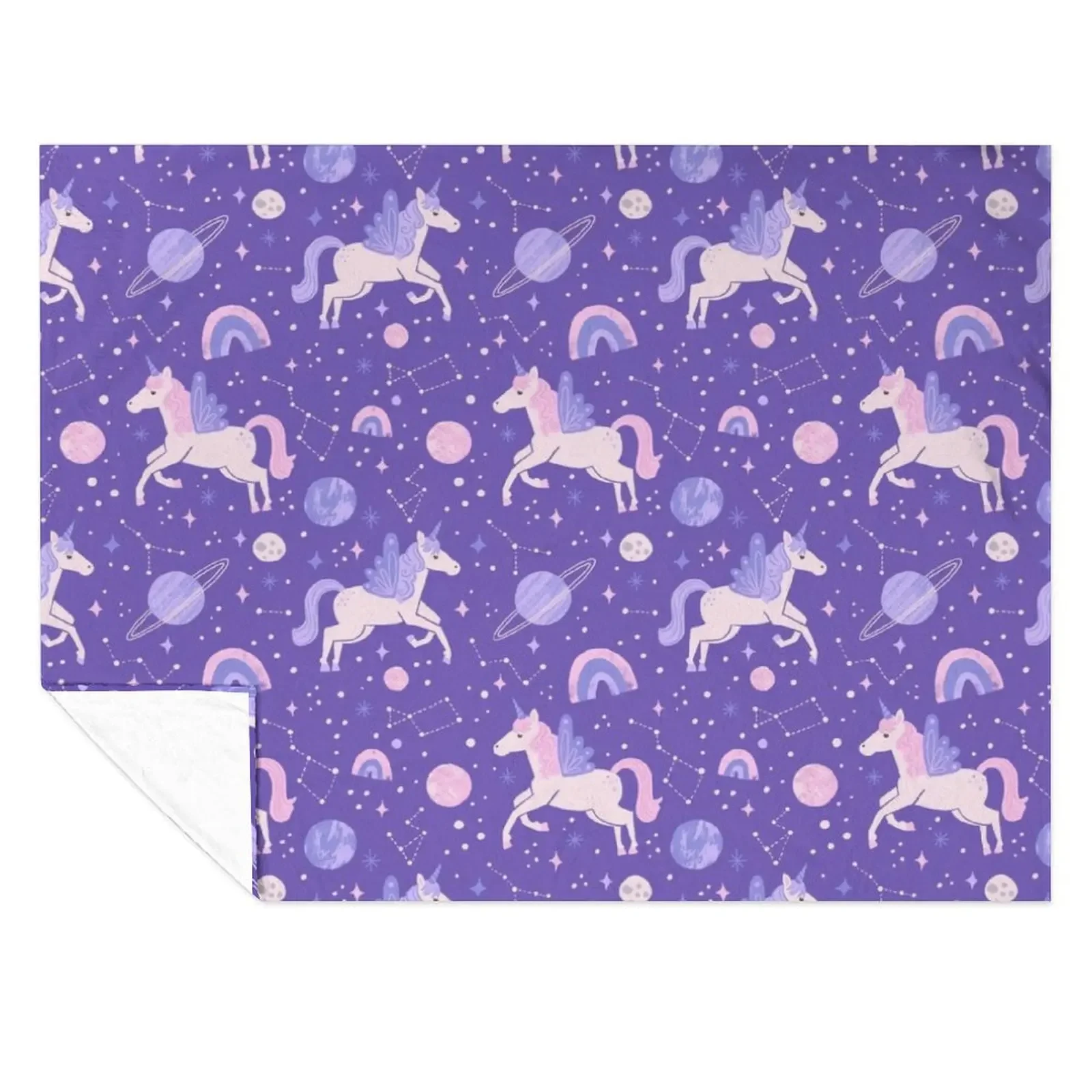 

Space Unicorns Throw Blanket Extra Large Throw Large for babies For Sofa Thin Blankets