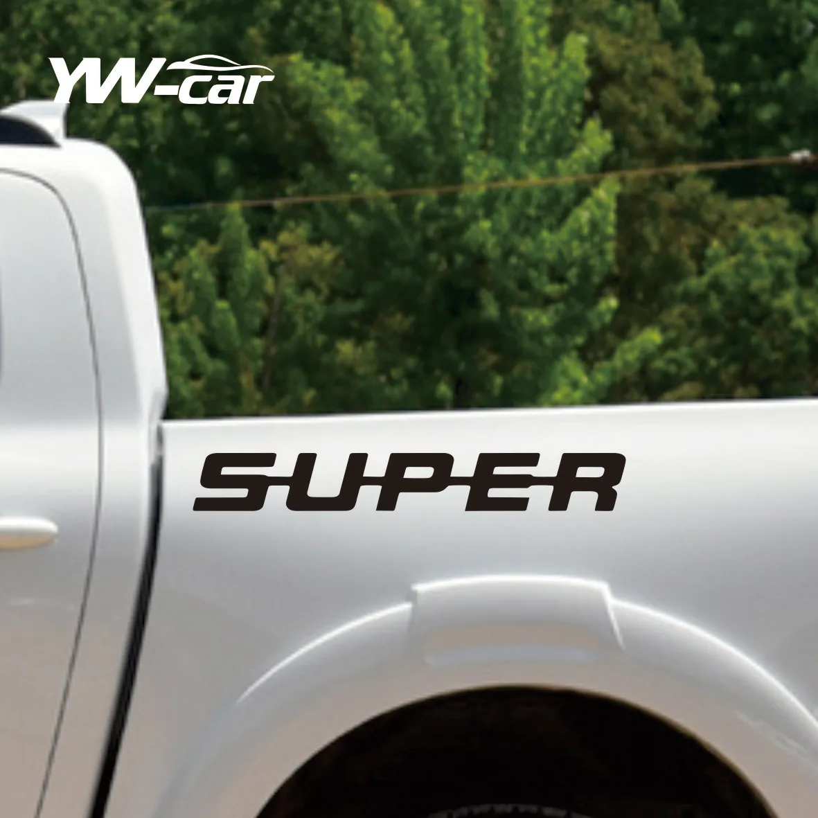 

2 - Piece Set of Reflective Vinyl Decals - Ideal Decor for Scania SUPER Cab Trucks and Cars Windows