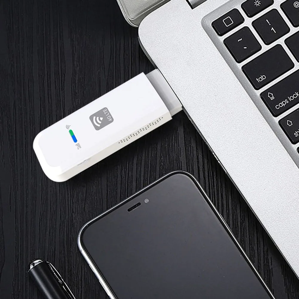 4G LTE USB WiFi Router with SIM Card Slot Portable WiFi LTE USB 4G Modem Plug and Play European Version for Outdoor Travel