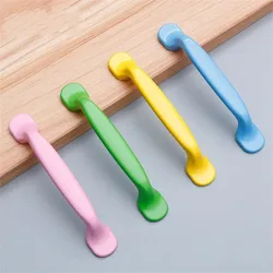 Modern Simple Aluminum Colorful Furniture Handles Children's Room Cabinet Door Handles Drawers Wardrobe Knobs Home Decoration