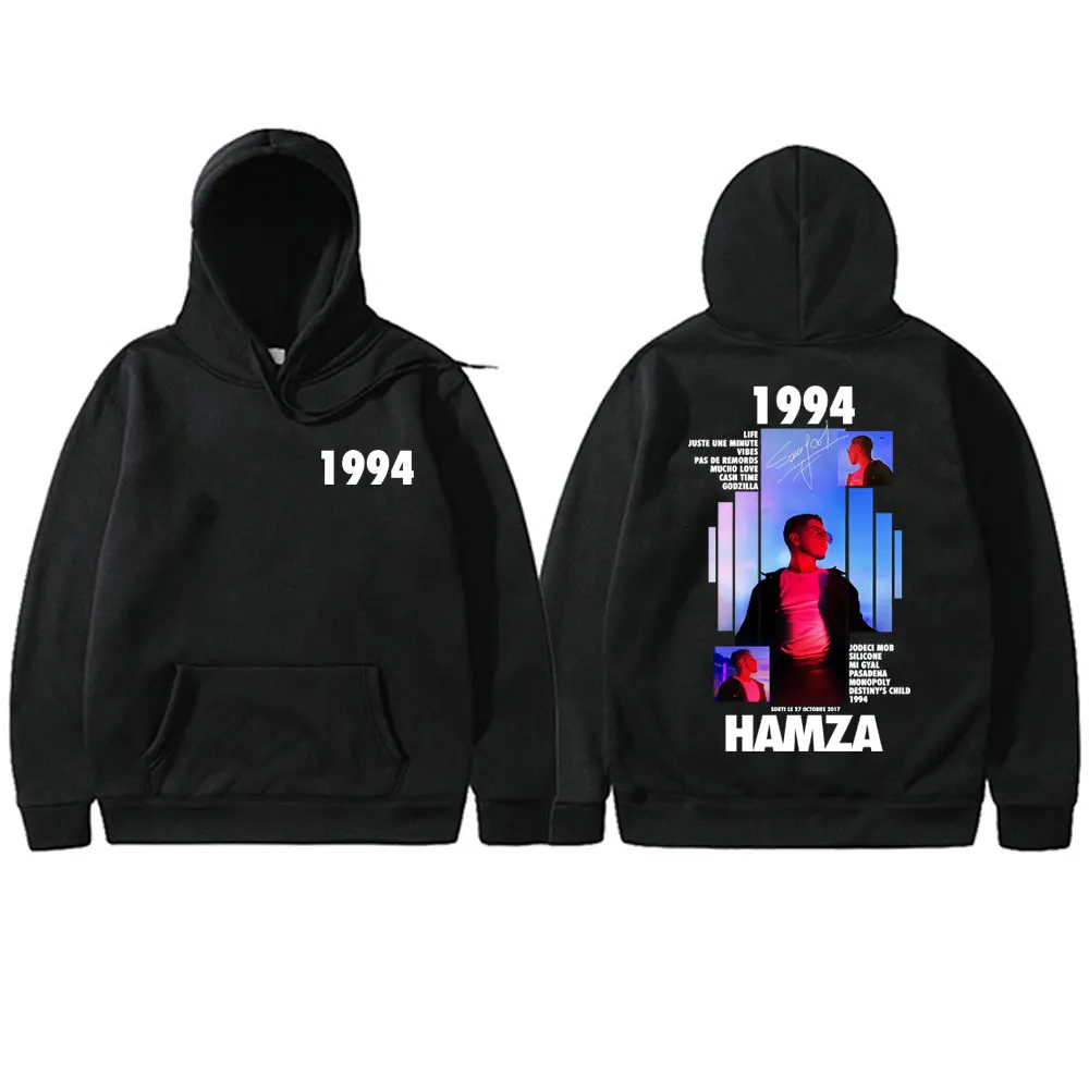 

Rapper HAMZA 1994 Tour Album 2025 Hoodie Men Women Fashion Casual Vintage Sweatshirt Men's Hip Hop Oversized Pullover Streetwear