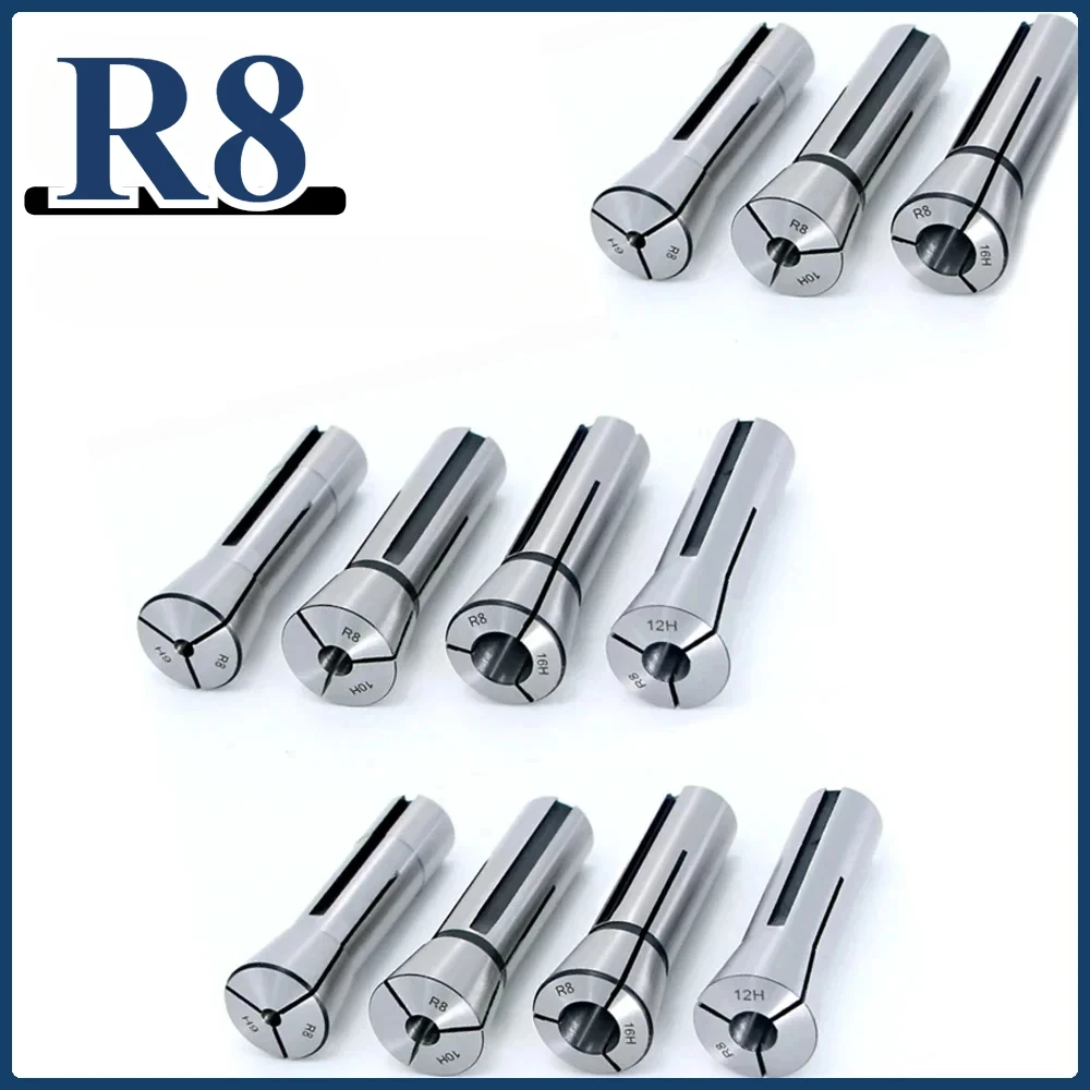 

R8 Collet Milling Machine Metric British R8 Collet Clamping Size Milling Tool Holder R8 Chuck Set Spring Collet