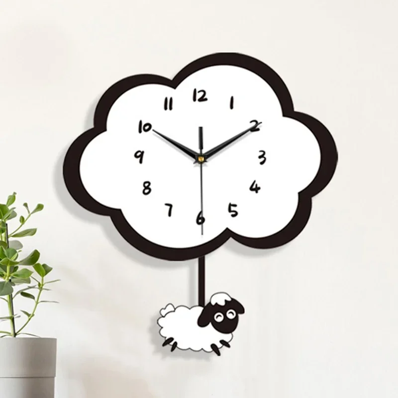 Mechanic Noiseless Wall Clock Classic Style Slient Kitchen Wall Clock Plastic Sway Reloj Digital Escritorio Wall Decoration