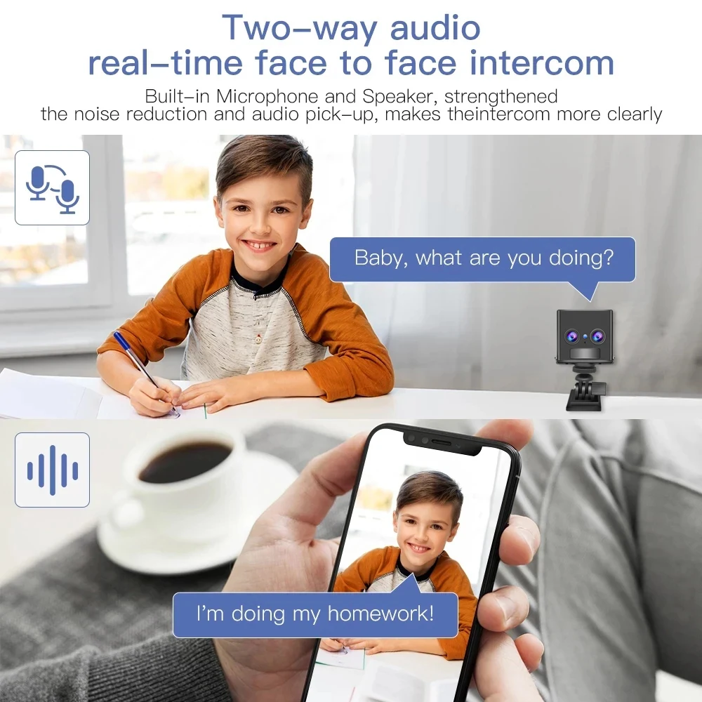 Imagem -05 - Cartão Sim Mini Câmera Bidirecional Walkie Talkie Cam Bateria Embutida Pir Detecção Humana Wifi Câmera de Vigilância de Segurança ip 5mp 4g