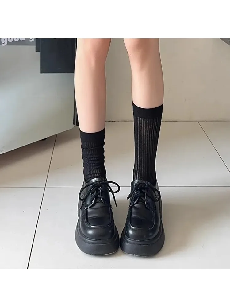 Women's Transparent Lace Lolita Knee-High Socks - usage example