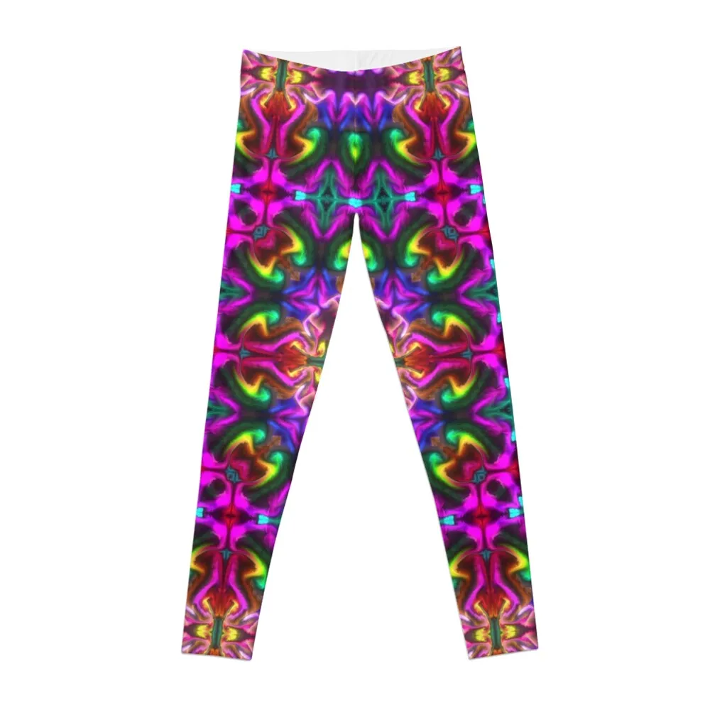 Purple Green Repeated Abstract Pattern Leggings gym's clothing Clothing fitness sports for gym sportswear gym Womens Leggings