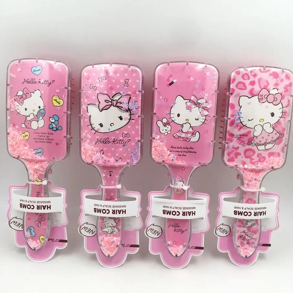 Sanrio Hello Kitty Children\'s Comb Cute Cartoon Air Cushion Comb Charm Highly Attractive Hairdressing Airbag Comb Holiday Gifts