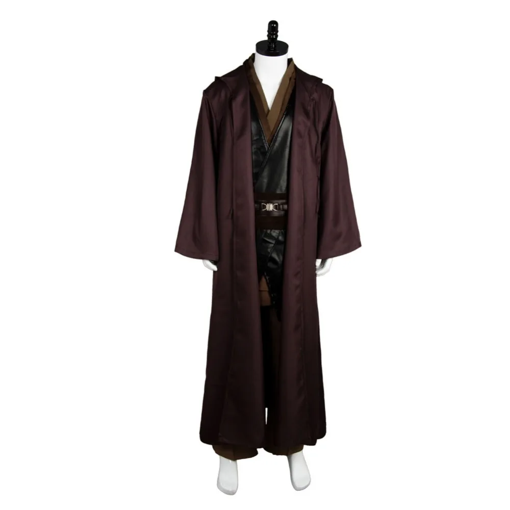 Jedi Anakin Skywalker Cosplay Costume Top Pants Cloak Robe For Adult Men Male Full Set Halloween Carnival Party Role Playing - Image 2