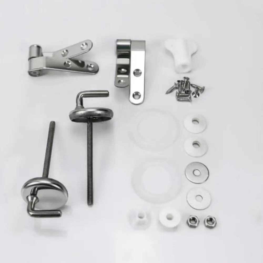 Universal Heavy Duty Toilet Seat Hinges Stainless Steel Bathroom Hardware Fixing Parts For Commode Cover Replacement For Fenghao