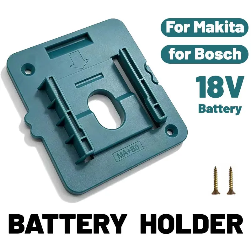 1/2/5/10Packs Battery Holder for Makita 18V Battery. ABS Sturdy Material Battery Fixing Bracket to Keep the Warehouse Clean