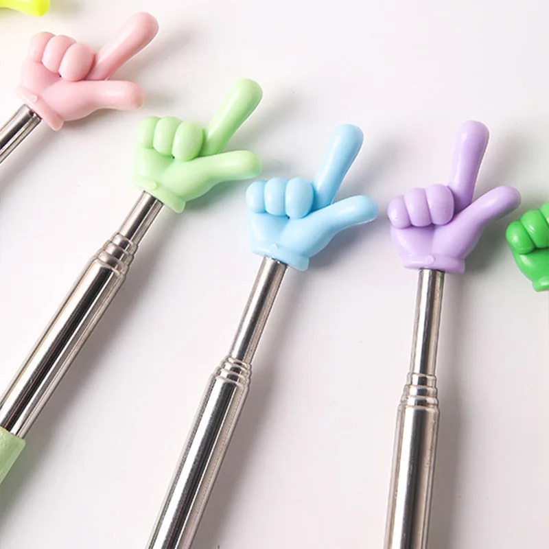 Picture 6: Stainless Classroom Point Stick Teaching Tools School Teachers Telescopic Retractable Presentation Whiteboard Hand Pointer TMZ