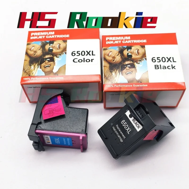 Replacement Ink Cartridge 650XL for HP 650 XL for HP650 Deskjet 1015 1515 2515 2545 2645 3515 3545 4515 4645 Printer