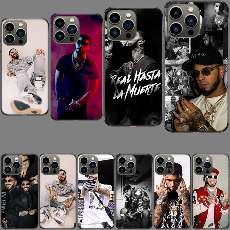 

Чехол для телефона Rapper A-Anuel AA Real для iPhone 16E, 15 Pro, 14 Plus, 17E, 16, 17 Pro Max, Air, 11, 12, 13 Mini, противоударный, милый, защитный чехол