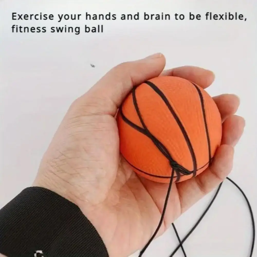 On String Elastic Bouncing Return Ball Hand Ball Game Boring Hand Rebound Ball Exercise Sports Football