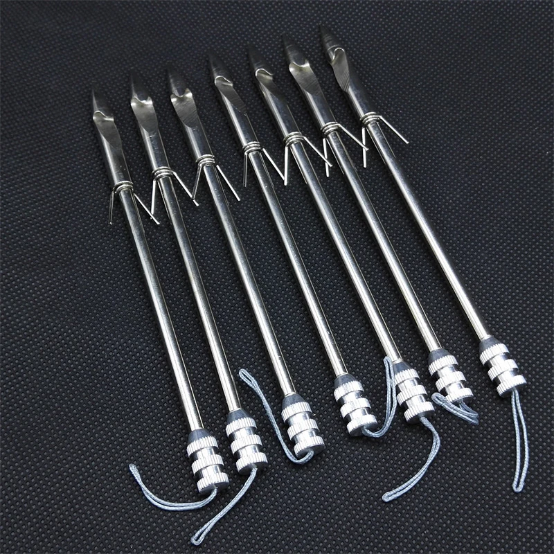 10pcs Stainless Steel Slingshot Harpoon Dart Bullet Dart Flying Shark Dart Fishing Device Fishing Reel Fishing Arrow