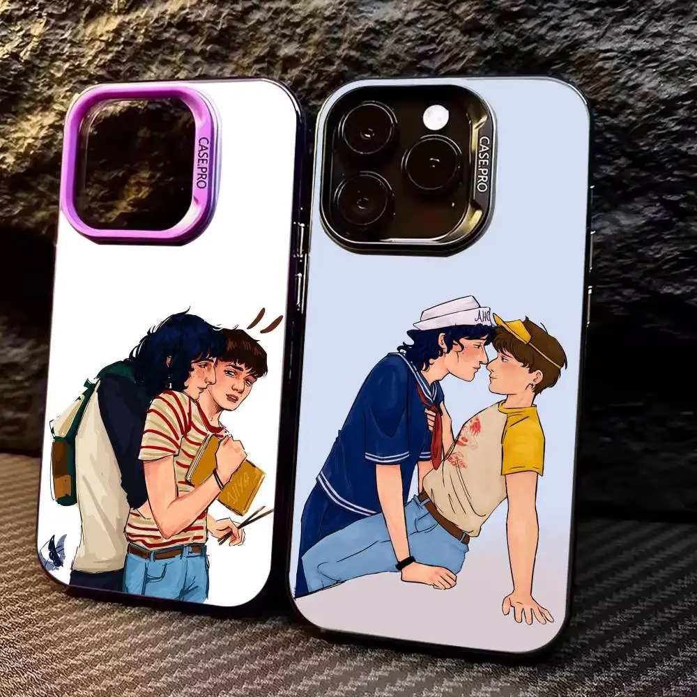 

C-Cool B-Byler F-Fanar-T Phone Case For iPhone17,16,15,14,13,12,11 Plus,Pro Max Colored Silver Plated Inside Cover