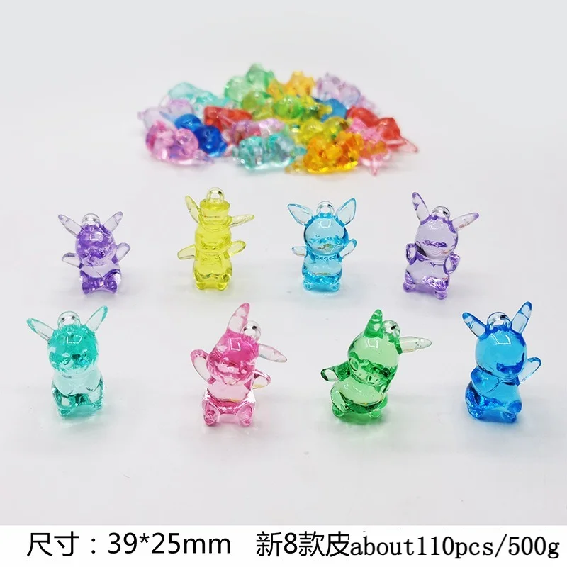 cartoon-anime-pokemon-cute-pikachu-transparent-acrylic-pendant-charms-handmade-diy-keychainnecklacejewelry-accessories-material