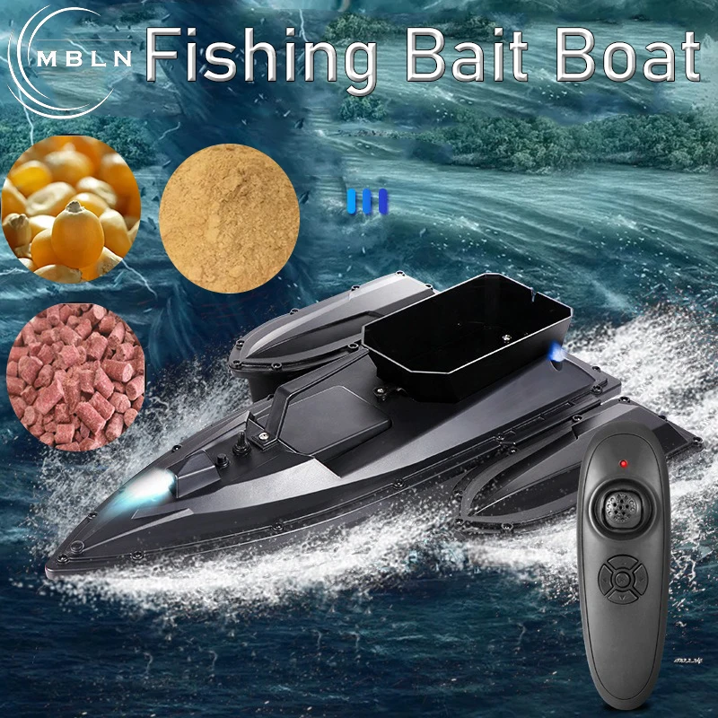 MBLN 3 Hours Endurance Automatic Course Correction RC Bait Boat Ship Strong Buoyancy Smart 300M R C Fishing Boat Ship 2.4G