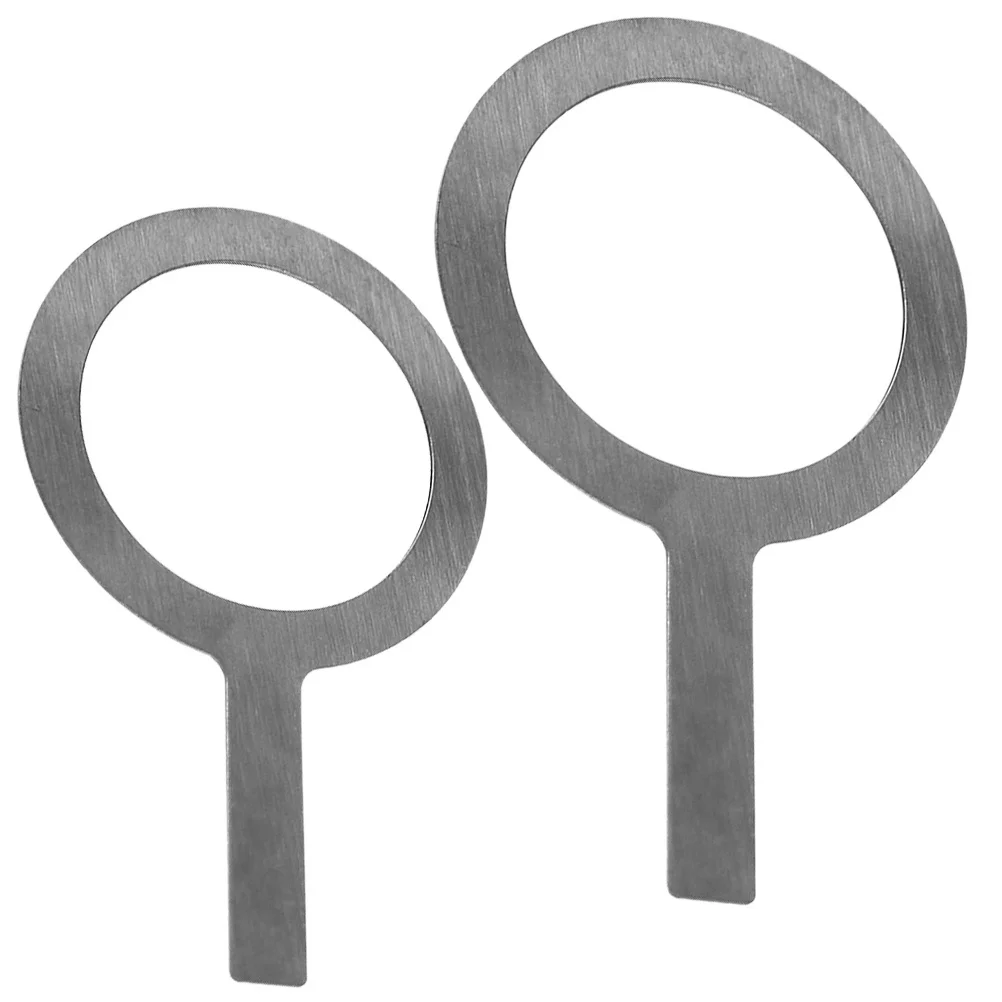 2 قطعة الفولاذ المقاوم للصدأ كوب تحميص خواتم مقاومة للحرارة كوب محمول حافة يغطي لصنع الحليب الشاي القهوة اكسسوارات المطبخ