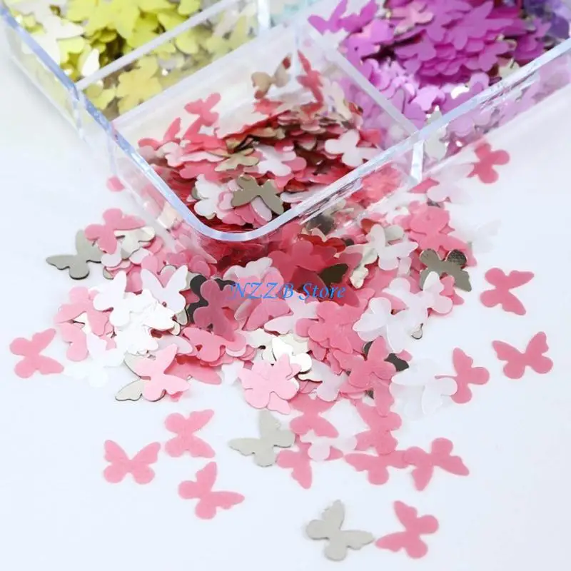 T21F Manicure Decorations بريق الترتر المتألقة المزيج مزيج بريق الأظافر