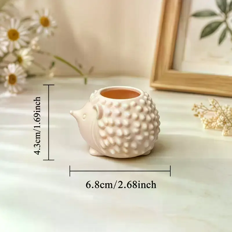 Hedgehog Swab Organizer: Shaped Cosmetic Floss Toothpick Holder Kitchen Dining Storage Box