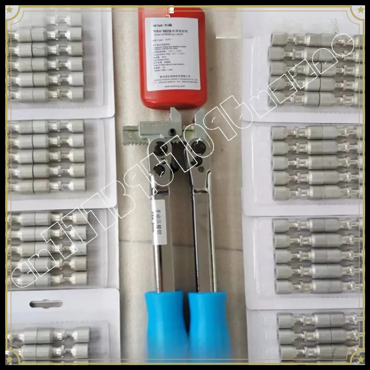 Refrigerator Repair, Welding-free Tool Package, Composite Ring Sealing Liquid FRK Crimping Pliers with 50 Pieces and 80 Lock