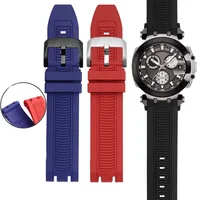 Para Tissot t-sport Racing T115.417 Moto GP correa de reloj de goma T115417 hombres serie deportiva correa de reloj de silicona T115 pulsera masculina
