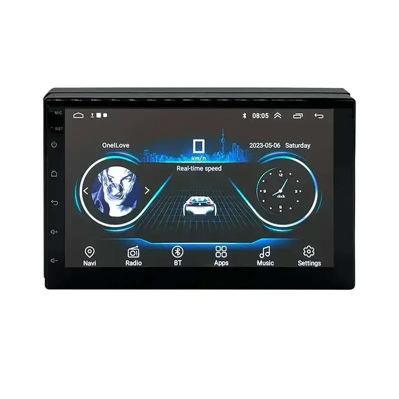 Univerzální 2 DIN 7'' dotek obrazovka GPS WIFI zadní kamera Android auto DVD rádio Android 10 mp5 hráč