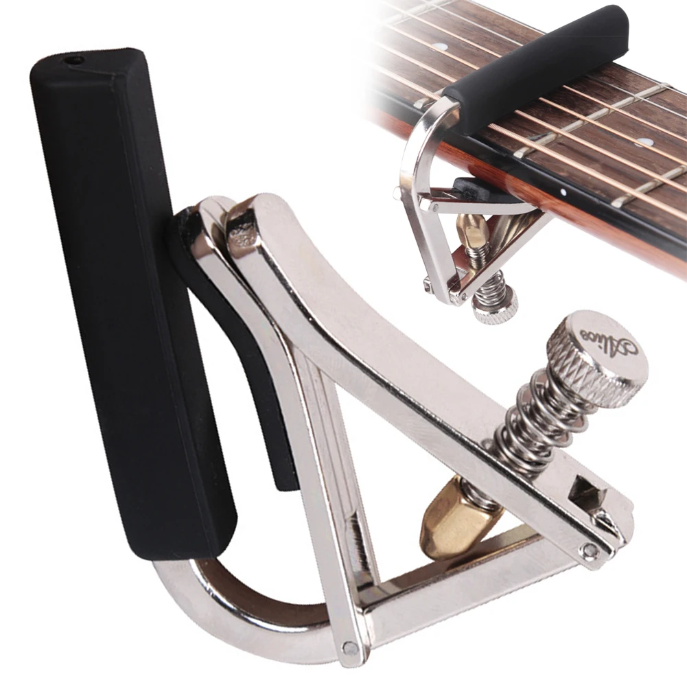 Metal Capo Adjustable Tension Universal Guitar Capo Guitar Tuner Clamp for Acoustic Electric Guitar Classical Guitar